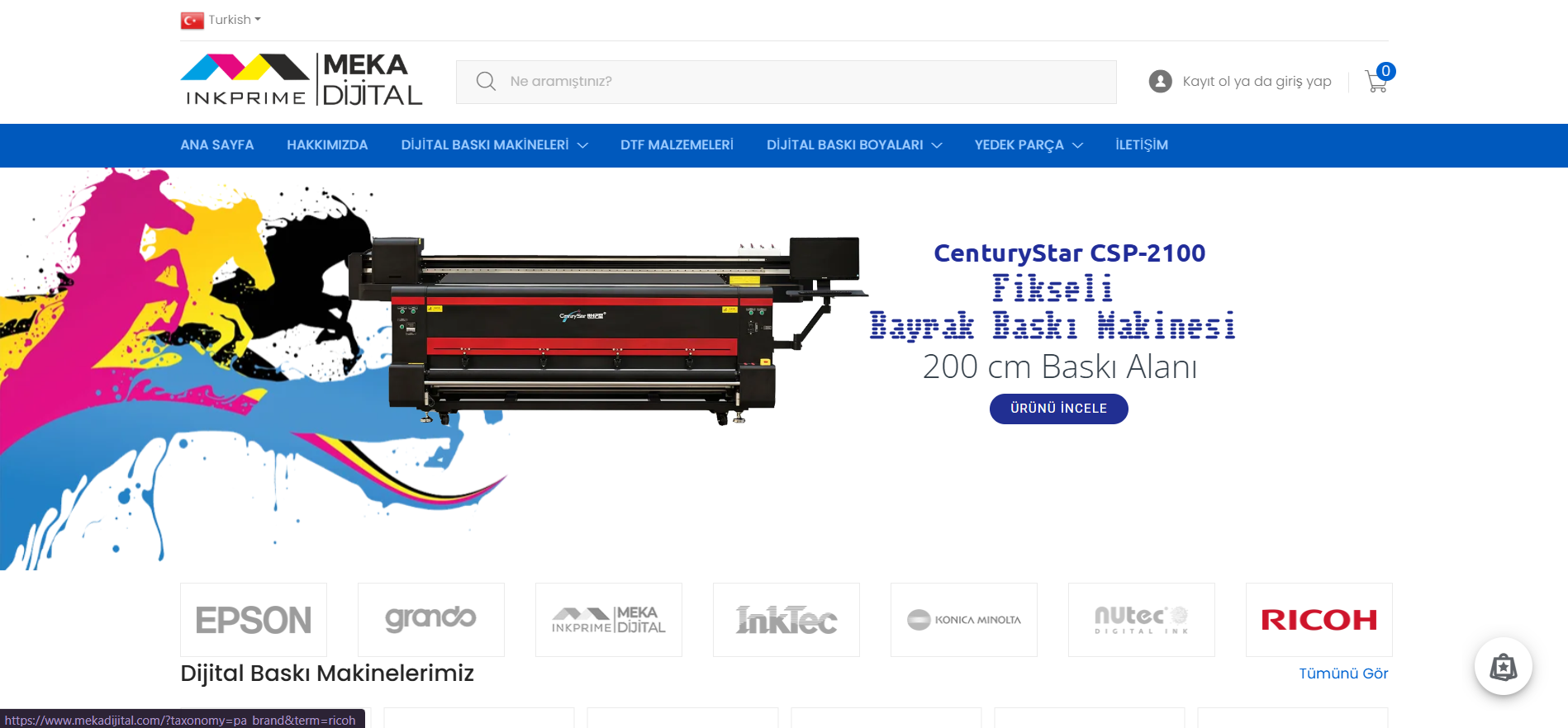 Meka Dijital Kurumsal E-Ticaret Sitesi